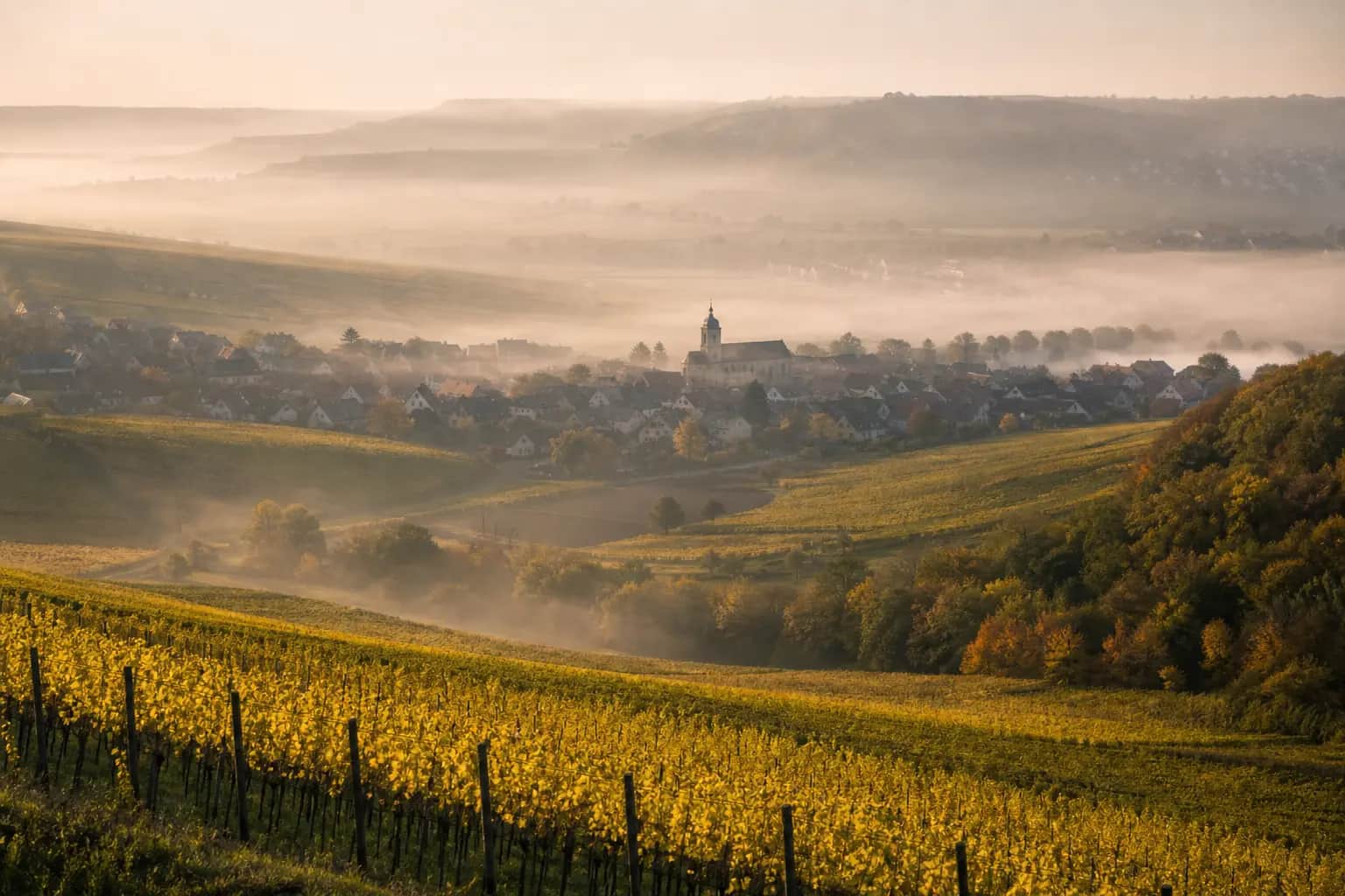 Stimmungsvoller Blick auf die Region Steinheim an der Murr – Pieta Bestattungen ist hier für Sie da